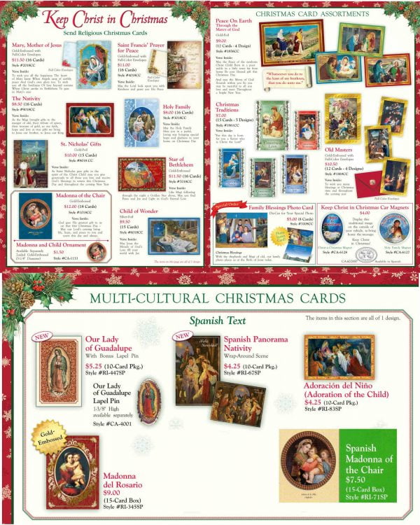 Christmas Cards On Sale Poway Knights of Columbus